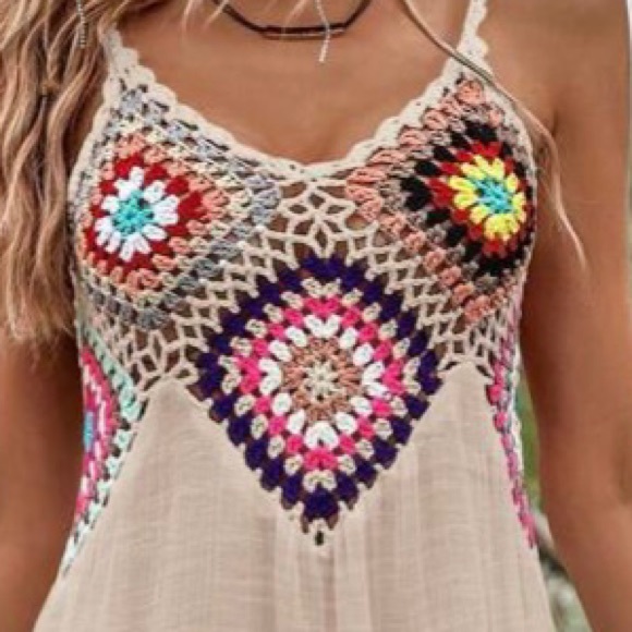 Crochet sundress/ coverup - Picture 1 of 7